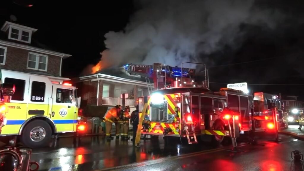 "Firefighters responding to fire at Pennsylvania Governor's Mansion"