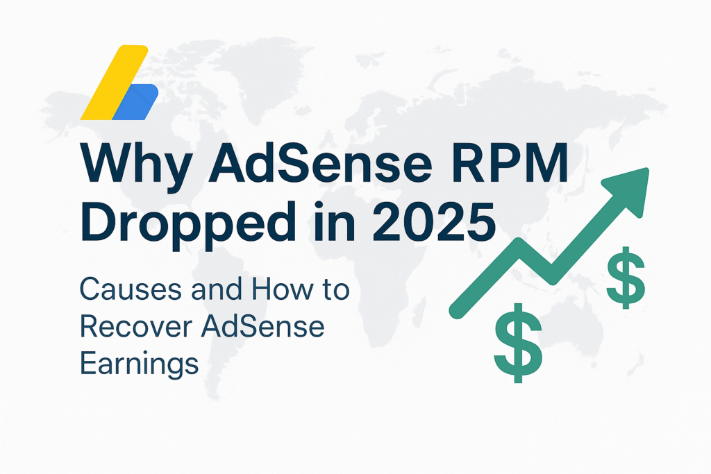 Why AdSense RPM Dropped in 2025 – Causes and How to Recover AdSense Earnings